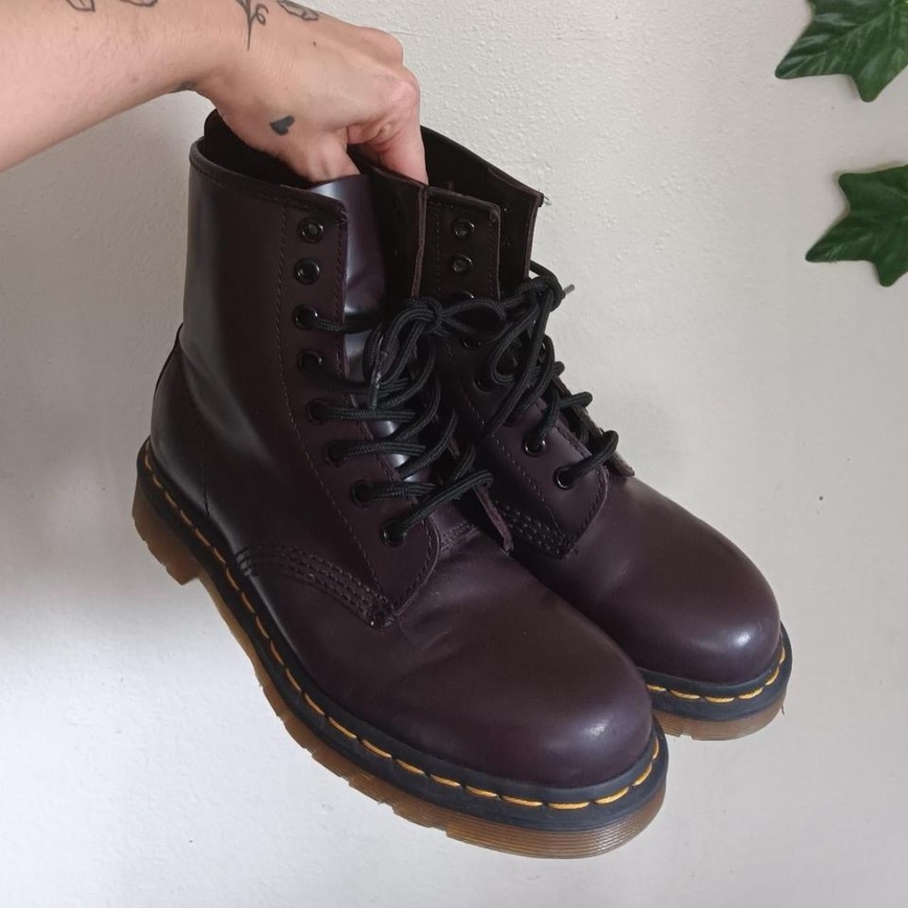 Dr. Martens Dark burgundy/Brown Combat Boots